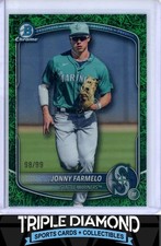 2025 Bowman Draft Chrome Jonny Farmelo Green Grass Refractor #98/99 E543