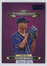 2021 Panini Diamond Kings Debut Artist Proof Blue Triston McKenzie #DDK-CI 0e2x
