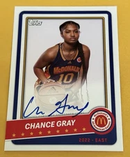 2022 Topps Chrome McDonald's AA Gameday Auto #PACG Chance Gray Ohio State