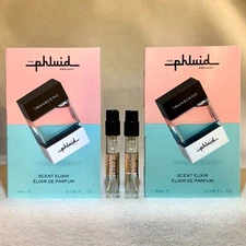 2x The Phluid Project Transcend Scent Elixir de Parfum Sample Sprays .05oz 1.5ml