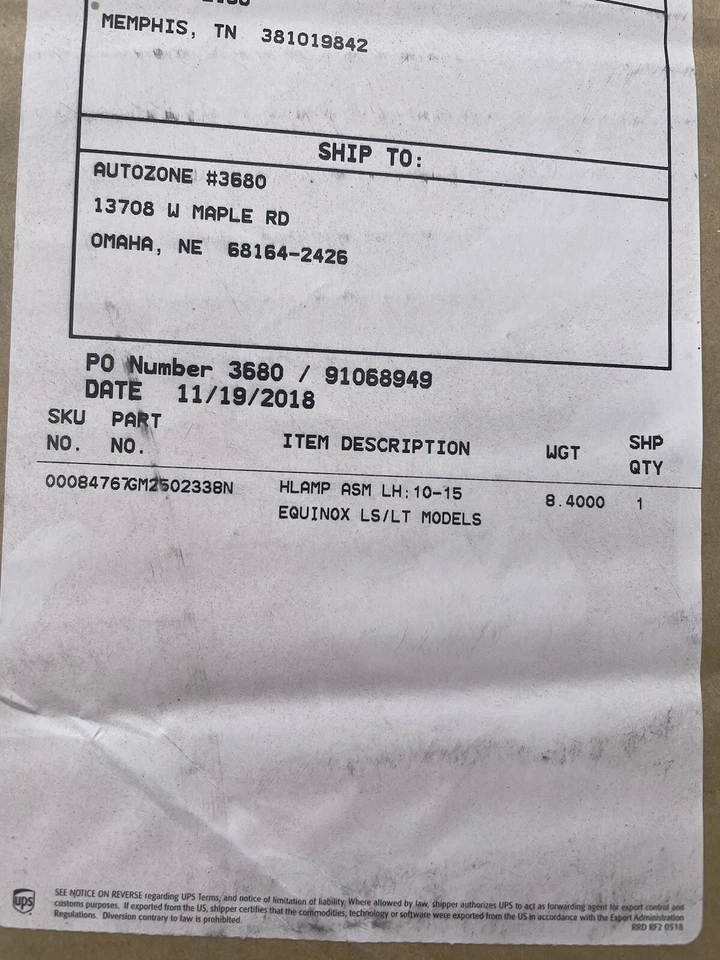 Conjunto de faros - Certificado Capa TYC izquierdo para Chevrolet Equinox 10-15 Foto 2 de 2