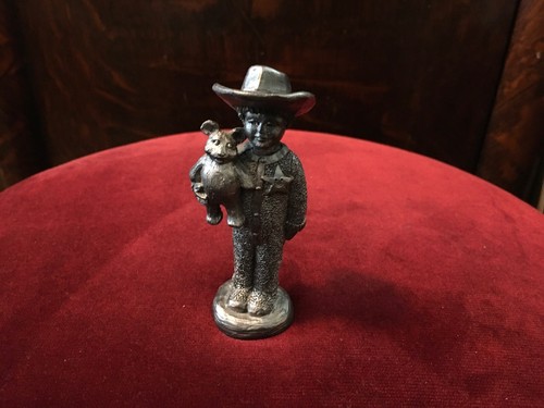 Michael Ricker Pewter Collectors Boy & Teddy Bear 2006 Figurine #2157 - Picture 10 of 10