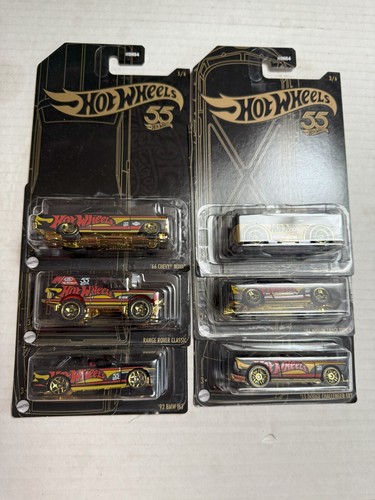 - Hot Wheels 55th Red & Chrome 6 Car Set with Chase