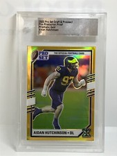 2022 LEAF PRO SET Pre Production Proof Aidan Hutchinson  GOLD  1/1  LIONS