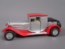 C137 Bugatti Type 44 Argenté & Rouge 1928 Jouet Friction Testé Ok