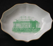 Deutsch Sudamerikanische Bank Porcelain Adv Ashtray