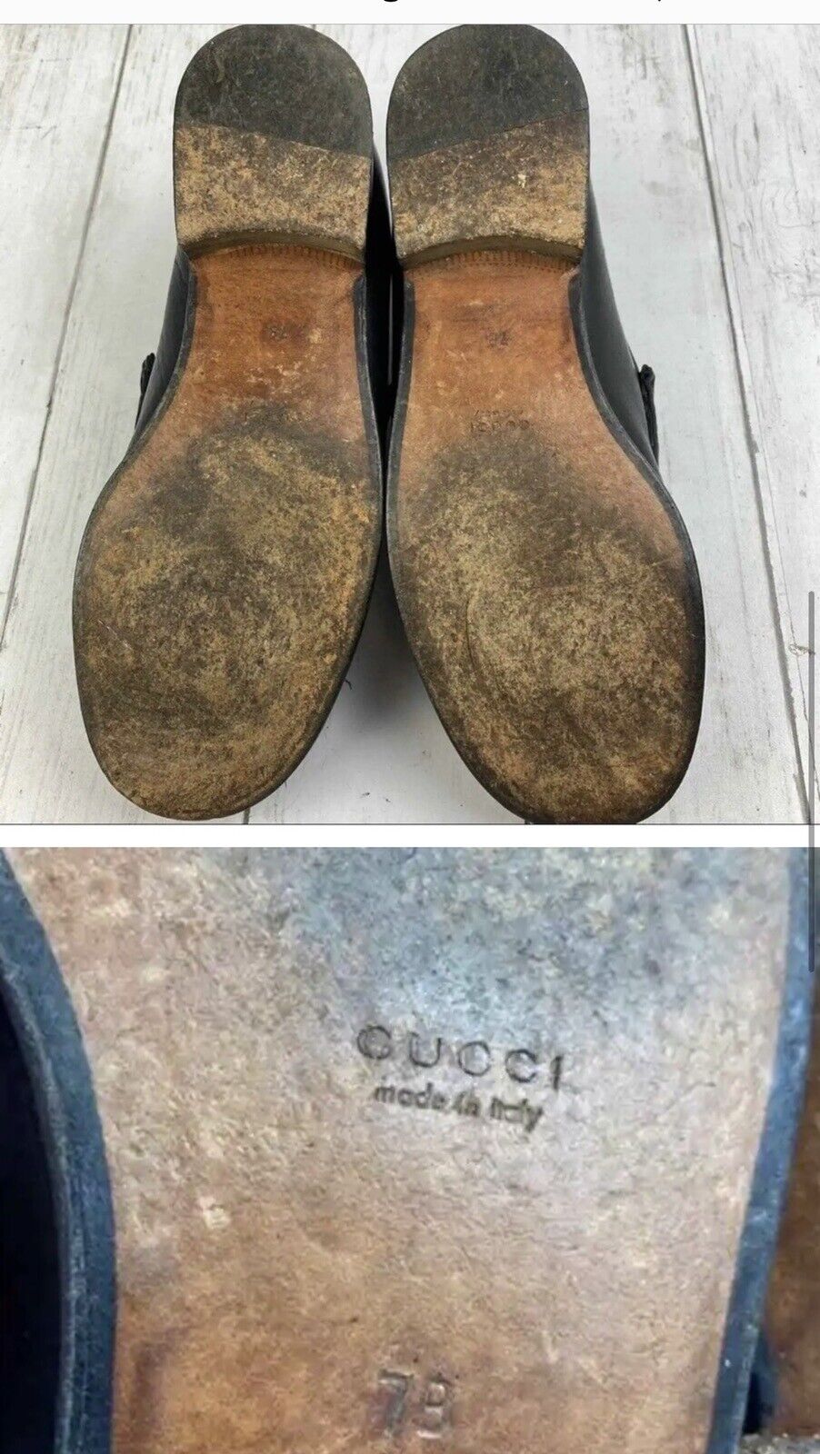 Gucci Women’s Loafers Vintage Horsebit Leather Bl… - image 5