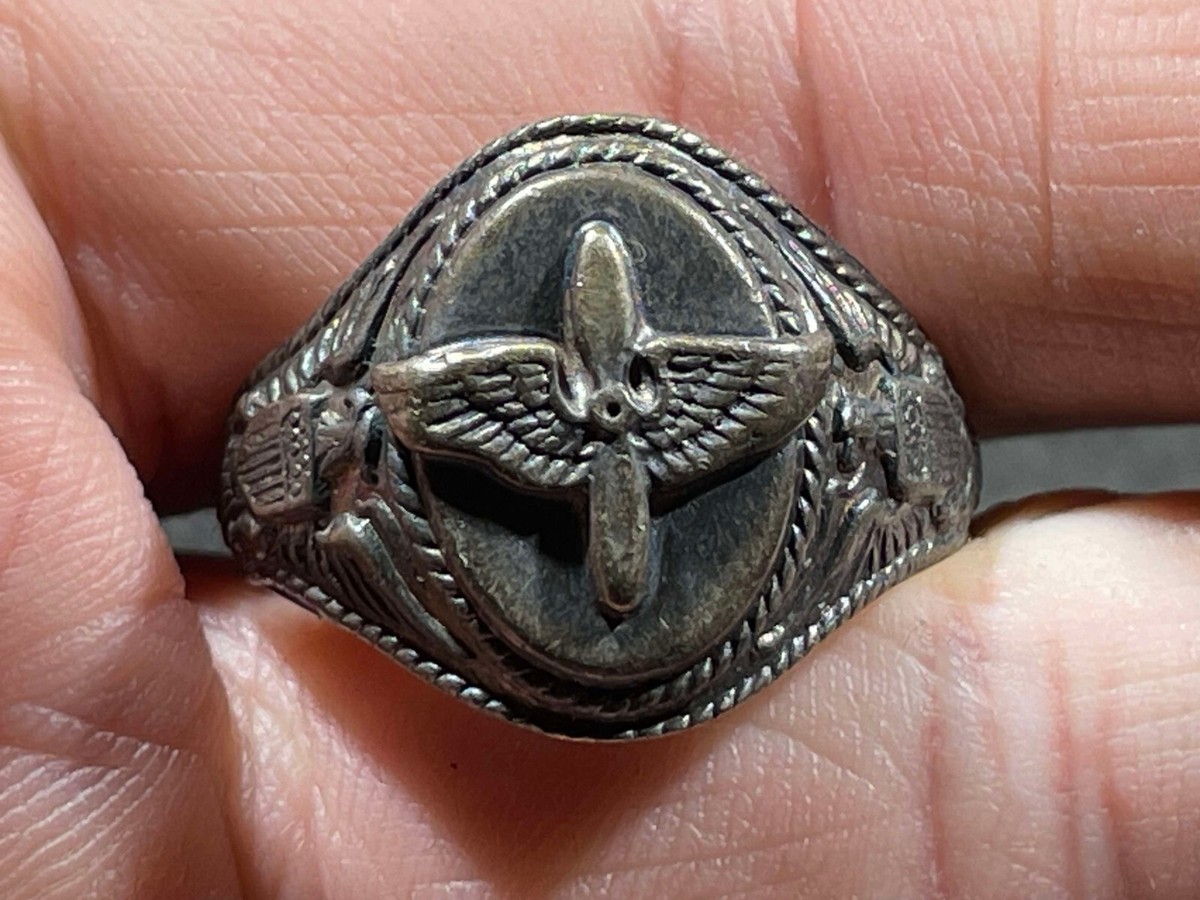 WW2 WWII Military USAAC US Army Air Corps Sterling Silver
