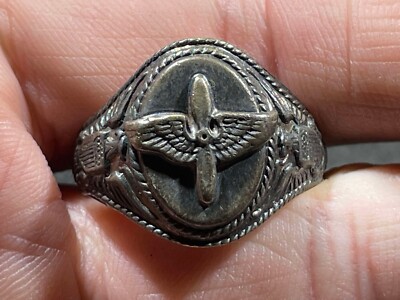 WWII期 Providence Stock Co. US Army Air C WW2 WWII Military USAAC US Army Air Corps Sterling Silver