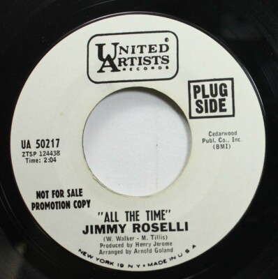 Pop Promo 45 Jimmy Roselli - All The Time / There Goes My Everything On United A