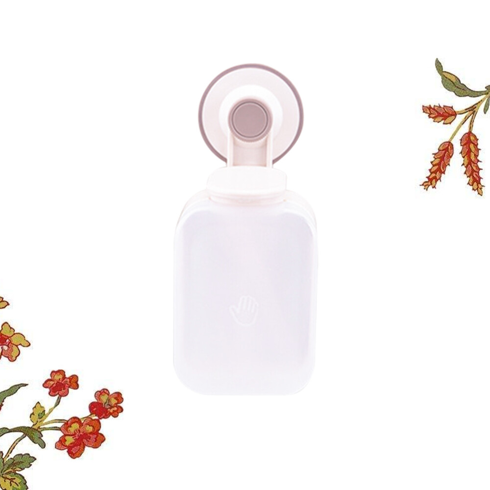 Vacuum Suction Cup Hand Foaming Soap Dispenser Plastic Wall Mounted Liquid Soap