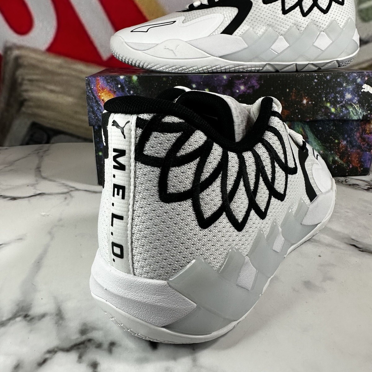 MB01 LO PUMA バッシュ US9.5 white black Puma LaMelo Ball MB.01 Lo White Black Men's - 376941-13 - US