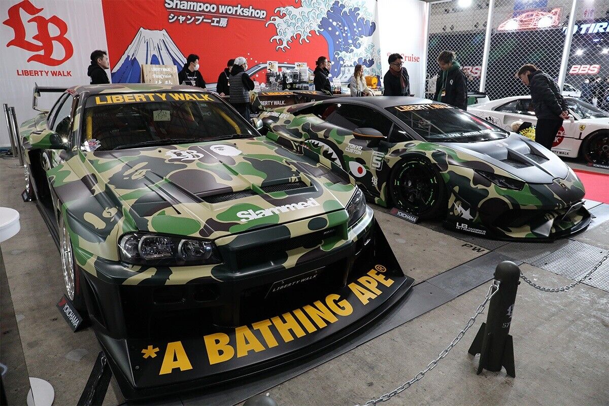 Tokyo Auto Salon 2025 Limited Edition Liberty walk LBWK Bape Tokyo Auto Salon 2025 Limited Edition Liberty walk LBWK Bape