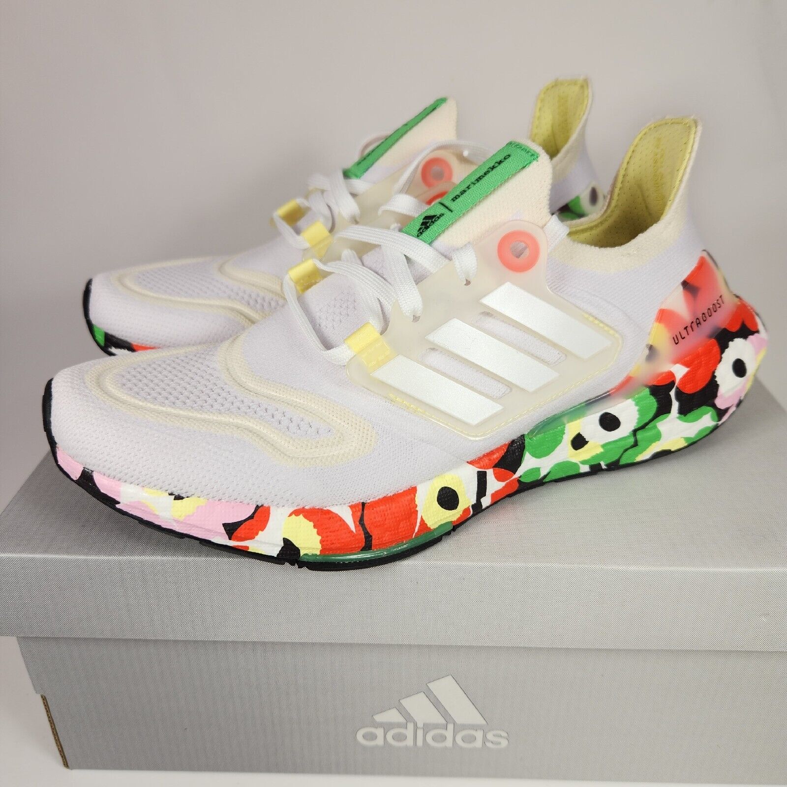 Adidas Ultraboost 5.0 X Marimekko Womems Sz 7.5 Floral White Pink