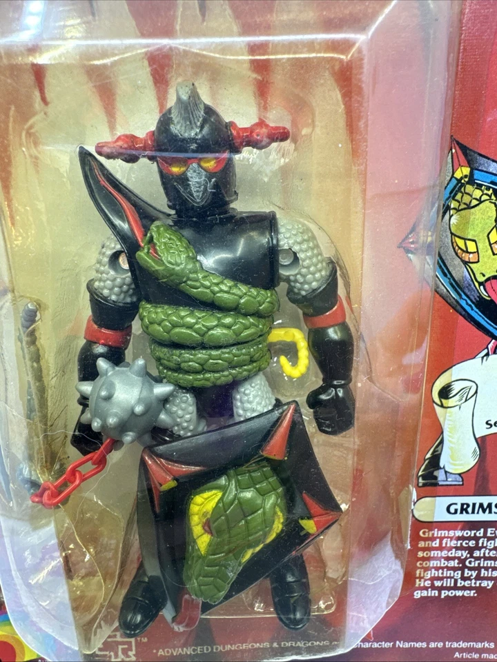 1983 年高级龙与地下城人偶 Grimsword Evil Knight LJN Battle-Matic — 第 2/4 张图片