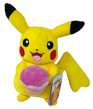 Pokemon Pikachu 8" Jazwares Plush 2021 with Pink Cupcake Original Tags Used