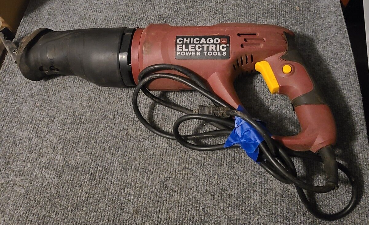 Chicago Electric 62370 Reciprocating Saw Needs Adjustment/Parts Only eBay