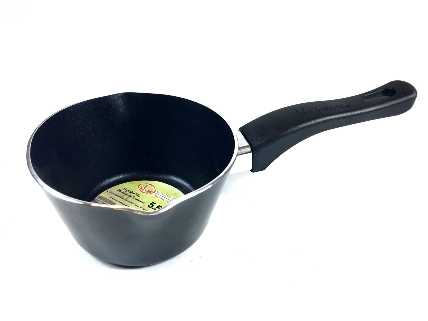 5.5'' Nonstick Aluminum Saucepan With Pour Spouts,Dishwasher Safe,Heat-Resist...