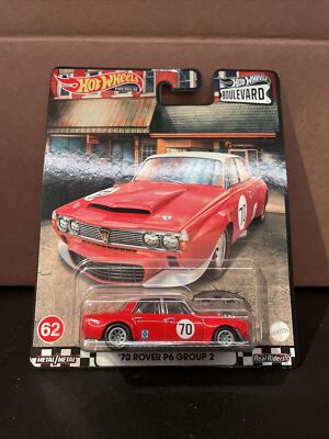 Hot Wheels ️ Premium Car Culture | '70 Rover P6 Group 2 | 62 | Neu | OPV