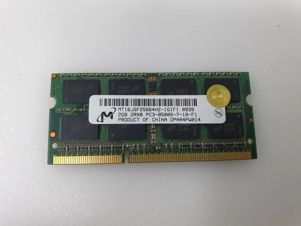 Toshiba Satellite C850 RAM Memory 2GB PC3-8500S DDR3 Micron MT16JSF25664H-1G1F1 - Image 4 of 4