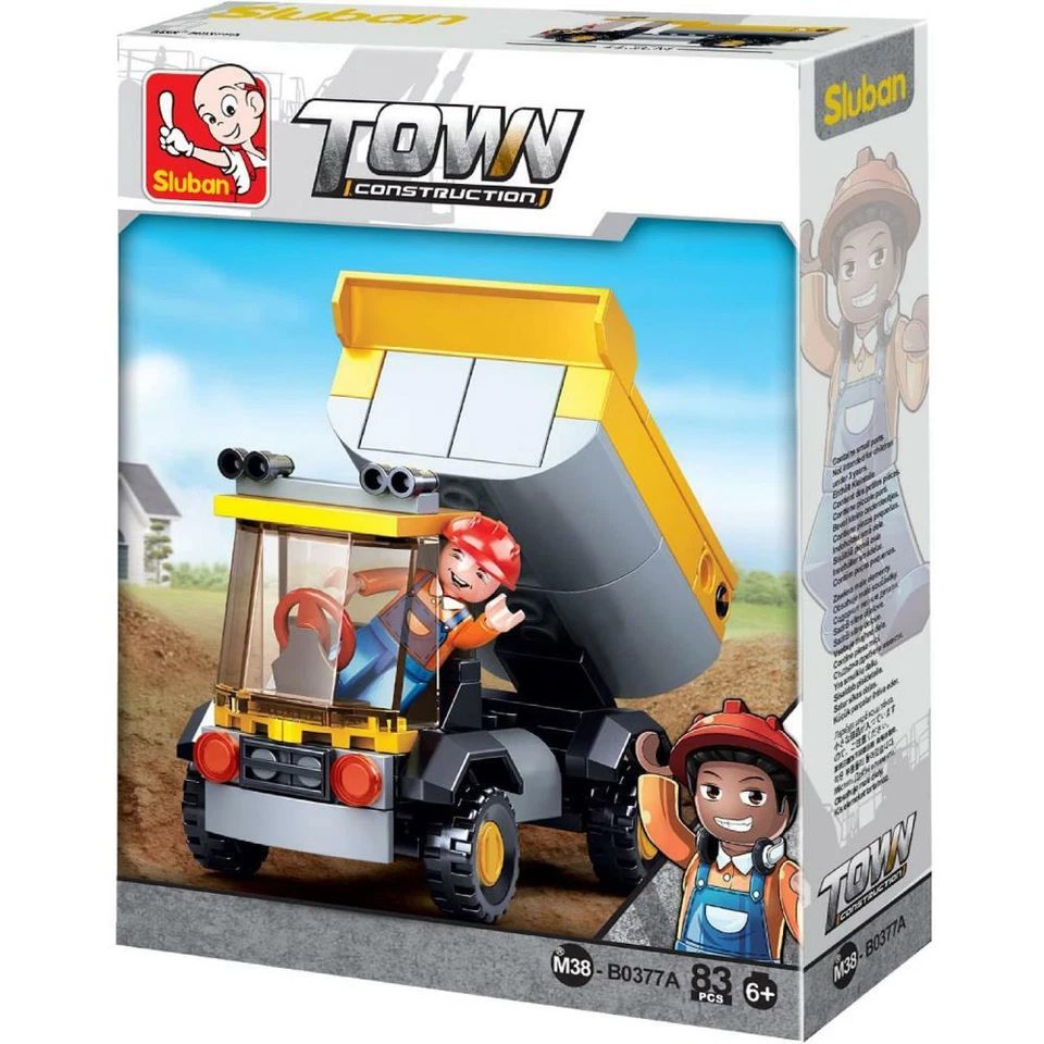 Sluban Kids Building Blocks Tractor Set with Dump Truck and more (438 Piece) - Image 3 of 4