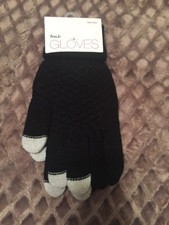 Black One Size Winter Touch Gloves