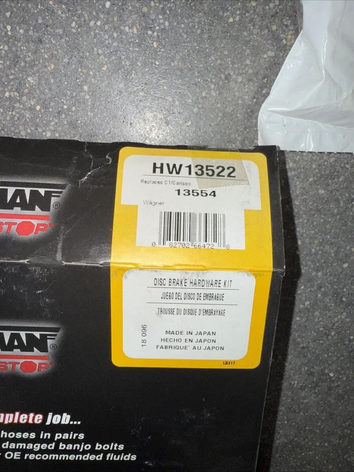HW13522 Dorman Disc Brake Hardware Kit Front New for Nissan Sentra 350Z 03-09 - Image 4 of 4