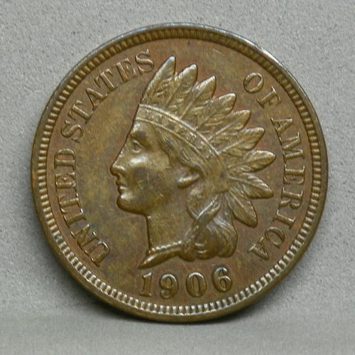 1906 INDIAN HEAD CENT, XF-AU  (W-16)