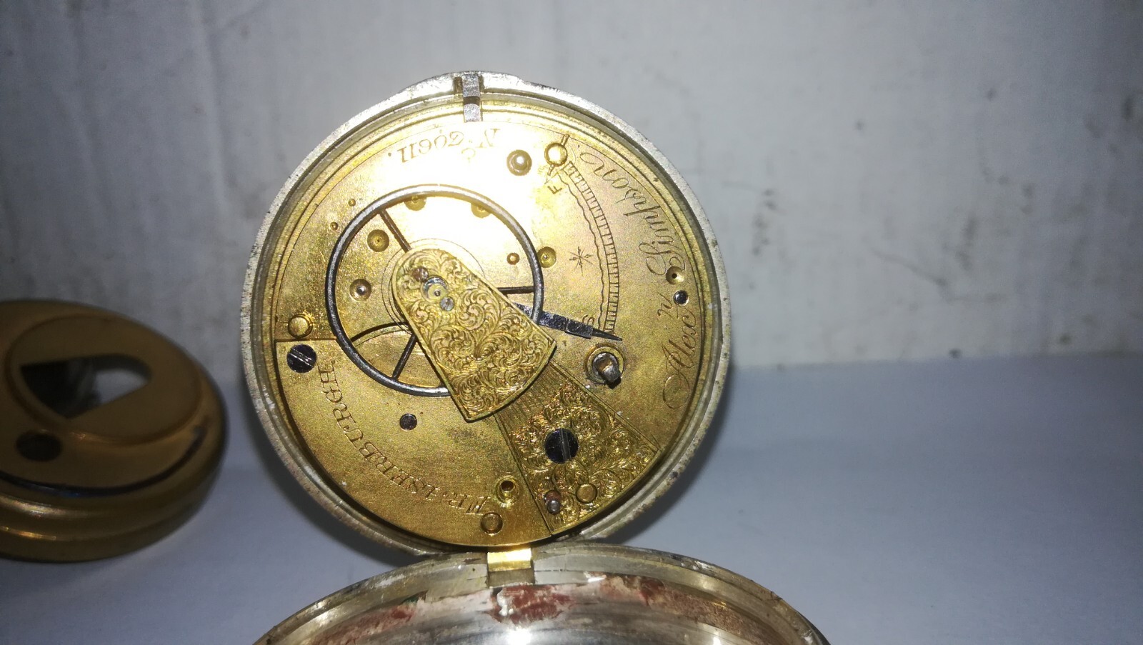 Antique Silver pair cased Fusee Birmingham Pocket watch Small Size