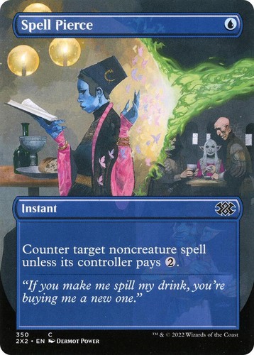 MTG Spell Pierce Silver Scroll Foil 153 Secrets of Strixhaven