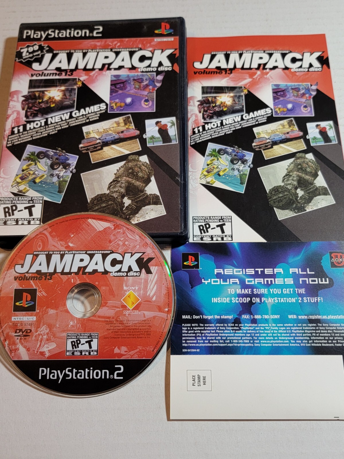 Jampack Demo Disk Volume 13 (Sony PlayStation 2, 2006) PS2 CIB Complete