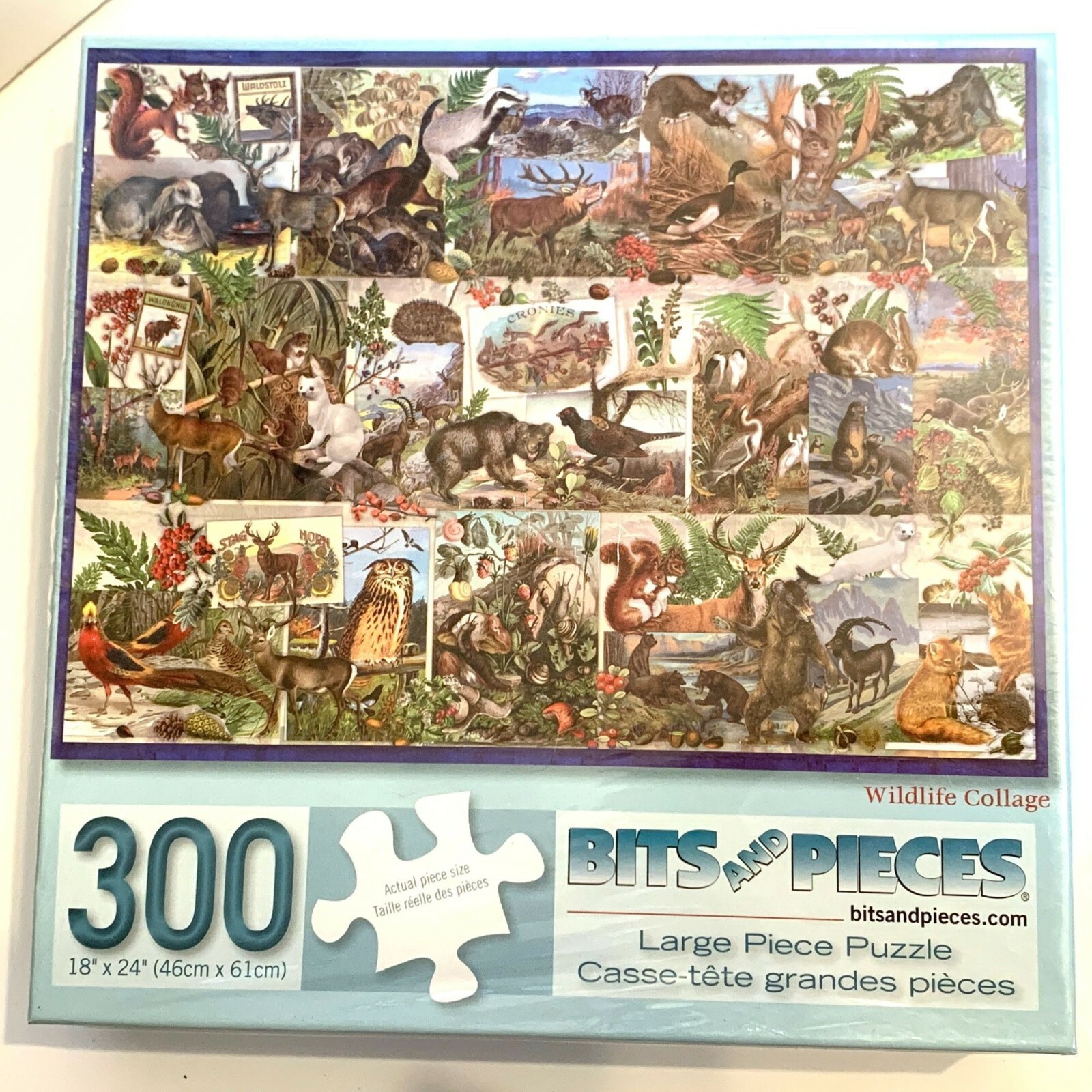 Wildlife Collage Jigsaw Puzzle Large 