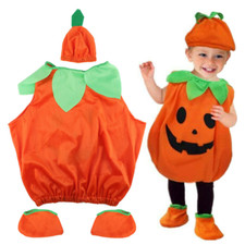 2-13y Halloween Pumpkin Cutie Costume Kids Boys Girls Cosplay Costume For UK