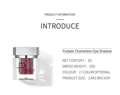 Metallic Shiny Eyeshadow Powder Highlight Dazzle Sequin Glitter Eye Shadow Liner - Picture 7 of 25