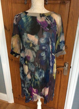Crinkled Dress by TED BAKER Size 0 UK6 Floral Multicoloured **SALE**
