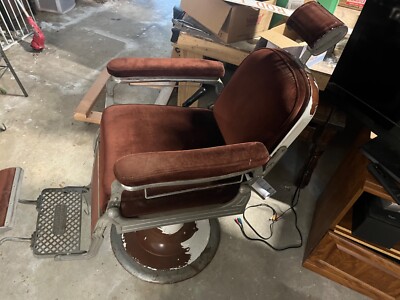 vintage barber shop chair