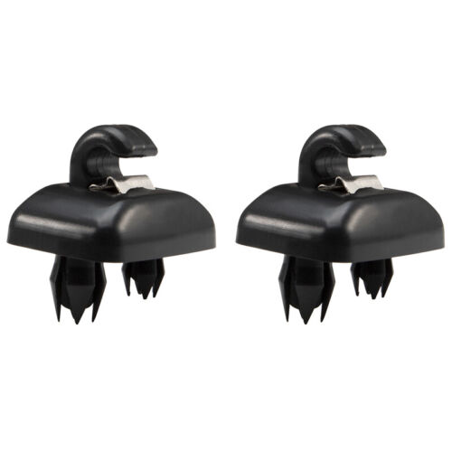 SET OF 2 SUN VISOR CLIP HOLDER BLACK LH RH FOR AUDI A1 A3 S3 Q3 A4 S4 A5 S5 Q5 T - Picture 1 of 6