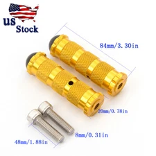 US Gold Universal Motorcycle Folding Foot Pegs Rear set Footrest Racing Pedals