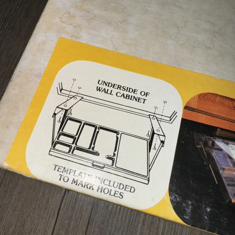 Amerock Cabinet Aides Hide-Away Message Center C-8611 NEW Sealed Box Vintage - Image 4 of 4