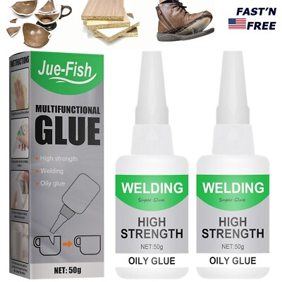 #ad 2× Multifunctional Welding High Strength Oily Glue Uniglue Universal Super Glue $10.98