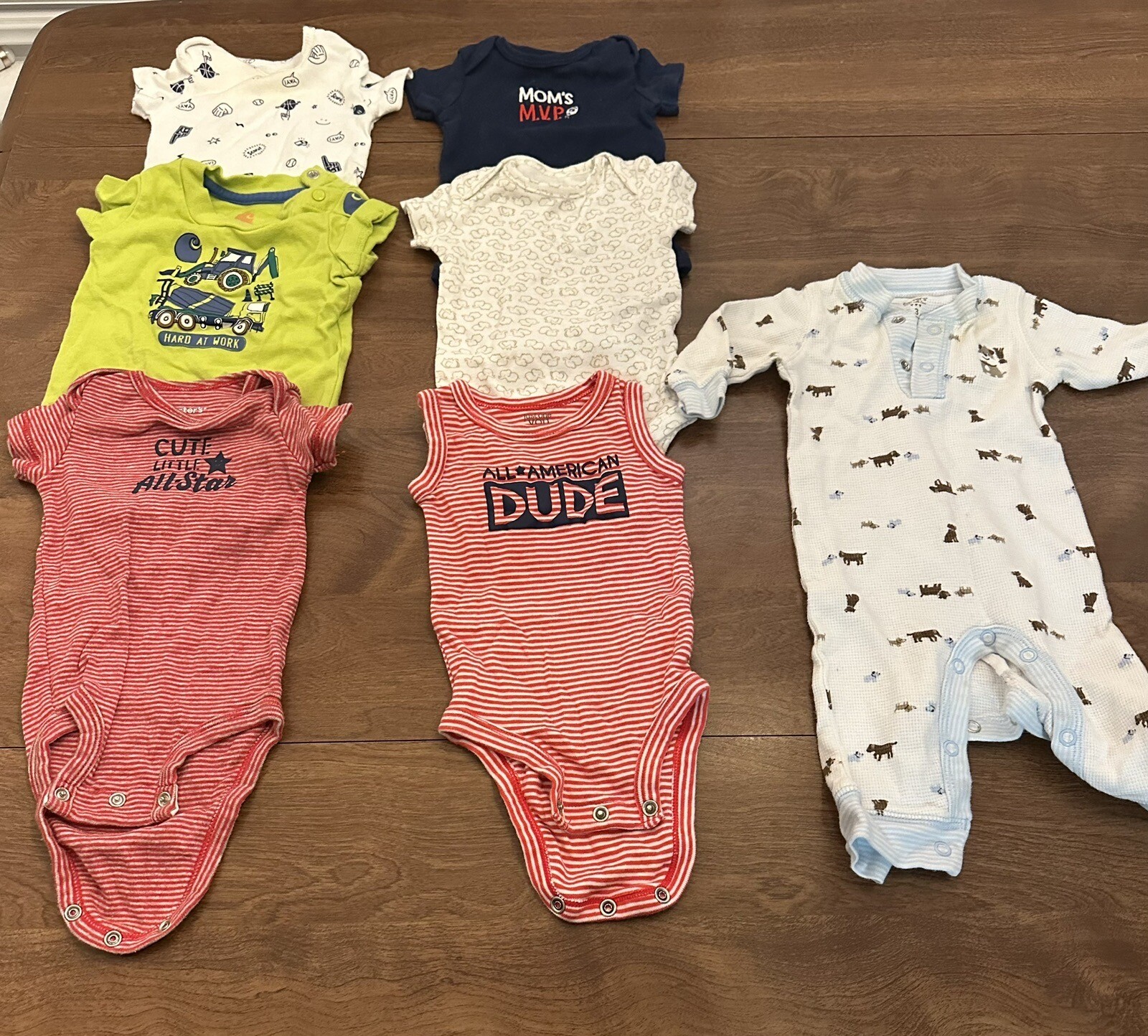 Tons of Baby Boy Newborn 3 Months EUC Mostly Carters Clothes Lot Bundle