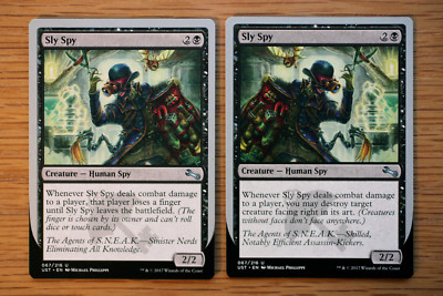 Sly Spy (All 6 Versions) A B C D E F *NM+* (Magic the Gathering