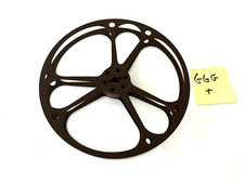 GOLDBERG BROS REFLEX 16mm 400' METAL FILM REEL   BROWN    GGG     NICE