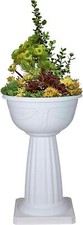 Venetian 40cm Jardiniere Plant Pot Round Plastic Pedestal Flower Planter Bowl