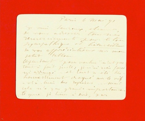 Autographe d'occasion - Collection