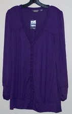 New Womens Motto Long Cardigan Size Small 8 10 Blue