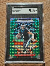 2023 Jalen Hurts #252 Green Prizm Color Match Love the Black Slab Eagles