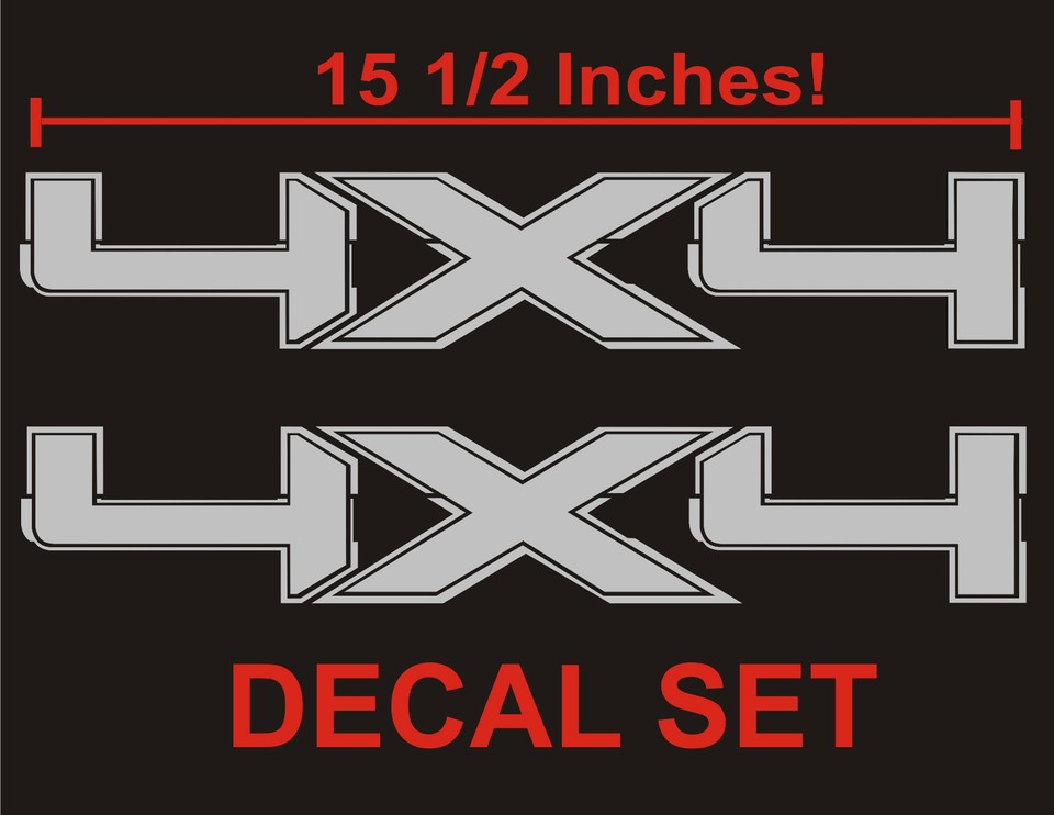 Ford F150 Fx4 Metallic Silver 4x4 Offroad Truck Bed Decal Set For - Foto 4