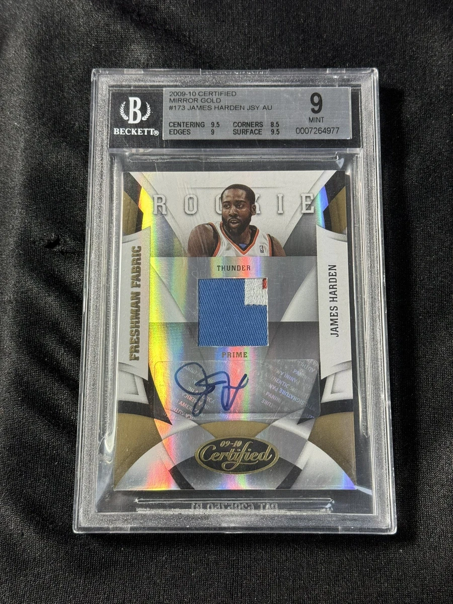 James Harden 10 Graded Basketball Autographed Sports Trading Cards