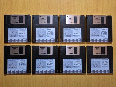 Floppy Disk Styles Collection für Roland E600, E300, E500, KR577 Keyboards